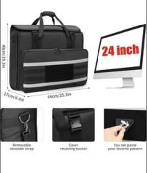 Travel Carrying Case for Apple 24" iMac Desktop Computer, Carry Tote Bag Comp...